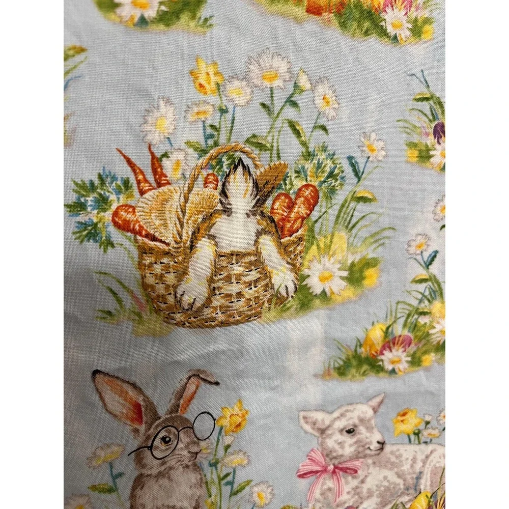Handmade Bunny Apron Easter Apron: Adult Size XS-XL Spring Smock Apron